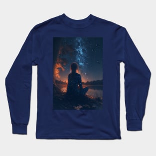 Silent Medieval Reflection Long Sleeve T-Shirt